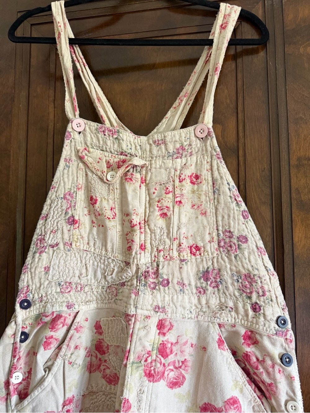 Magnolia Pearl Daphne Patchwork Overalls